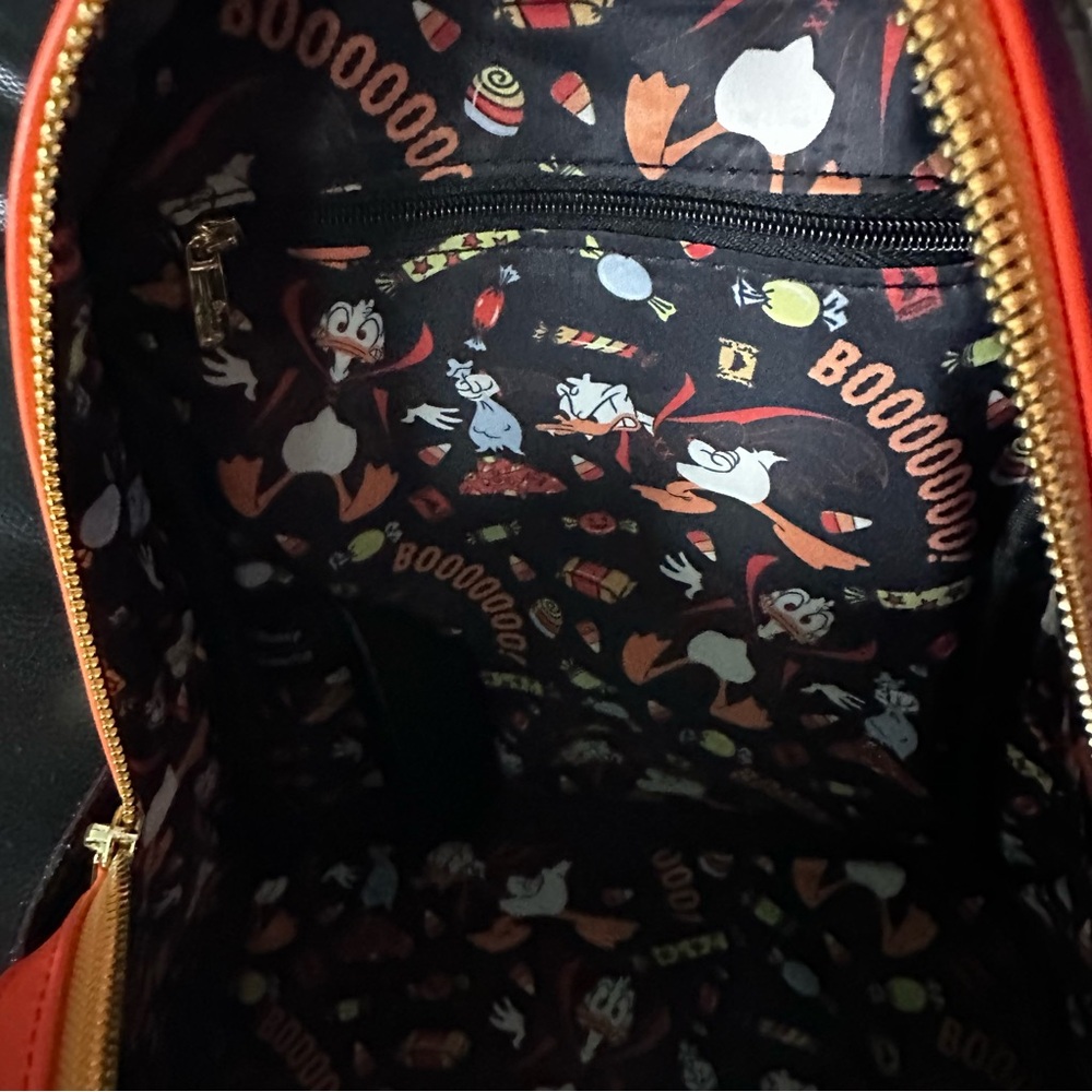Disney Donald Duck Vampire Costume Halloween Candy Bucket Loungefly Back: NWT - Picture 9 of 9